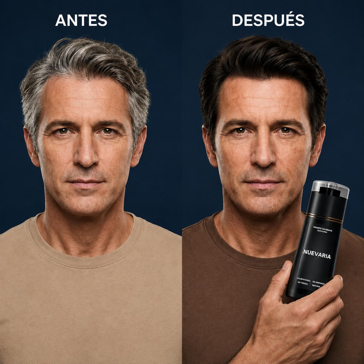 Champu colorante instantaneo hombre