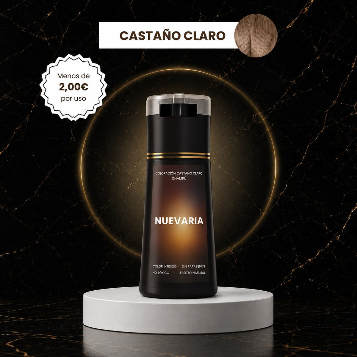 Champu colorante instantaneo